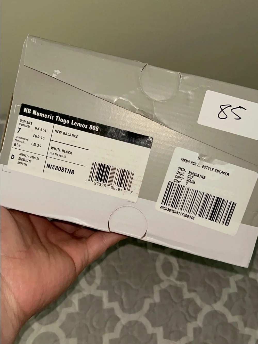 New Balance 808 Tiago Lemos White Retro Trainer